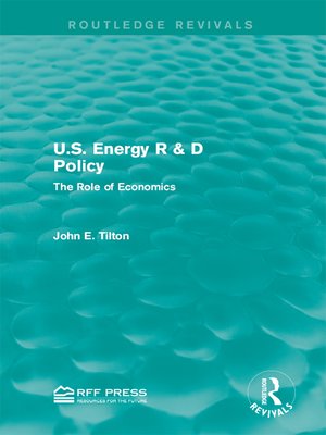 cover image of U.S. Energy R & D Policy